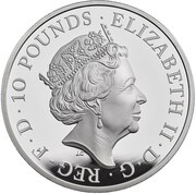 10 Pounds - Elizabeth II World War II; Silver Proof obverse image