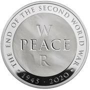 10 Pounds - Elizabeth II World War II; Silver Proof, United Kingdom, 2020 reverse image