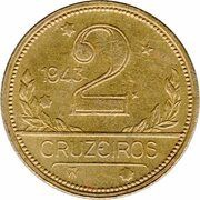 2 Cruzeiros, Brazil, 1942-1956 reverse image