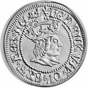 10 Pounds - Elizabeth II Henry VII; Silver Piedfort, United Kingdom, 2022 reverse image