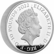 10 Pounds - Elizabeth II Edward VII; Silver Piedfort obverse image