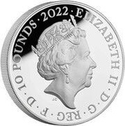 10 Pounds - Elizabeth II Rome; Silver Proof obverse image