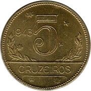 5 Cruzeiros reverse image