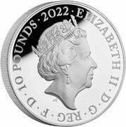 10 Pounds - Elizabeth II The Rolling Stones; Silver Proof obverse image