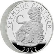 10 Pounds - Elizabeth II Seymour Panther; Silver Piedfort, United Kingdom, 2022 reverse image