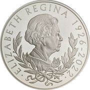 10 Pounds - Charles III Life and legacy of the Queen; Silver Proof, United Kingdom, 2022 reverse image