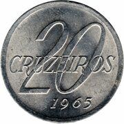 20 Cruzeiros, Brazil, 1965 reverse image