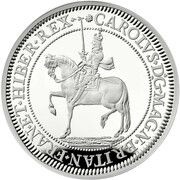 10 Pounds - Charles III Charles I; Silver Piedfort, United Kingdom, 2023 reverse image