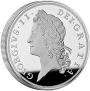 10 Pounds - Charles III George II; Silver Proof, United Kingdom, 2023 reverse image