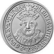 10 Pounds - Charles III Henry VIII; Silver Proof, United Kingdom, 2023 reverse image