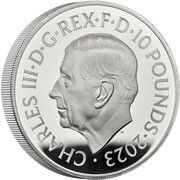 10 Pounds - Charles III Hogwarts; Silver Proof obverse image