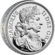 10 Pounds - Charles III Petition Crown, Portrait; Silver Piedfort, United Kingdom, 2023 reverse image