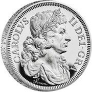 10 Pounds - Charles III Petition Crown, Portrait; Silver Proof, United Kingdom, 2023 reverse image