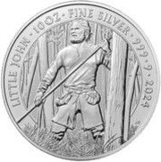 10 Pounds - Charles III Little John; 10 oz Fine Silver, United Kingdom, 2024 reverse image