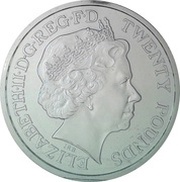 20 Pounds - Elizabeth II World War I; Fine Silver obverse image