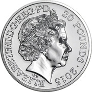 20 Pounds - Elizabeth II Sir Winston Churchill; Fine Silver obverse image