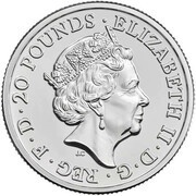 20 Pounds - Elizabeth II Christmas, The Nativity; Fine SIlver obverse image