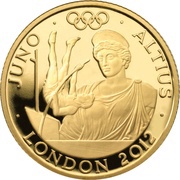 25 Pounds - Elizabeth II Juno - Altius; Gold Proof, United Kingdom, 2011 reverse image