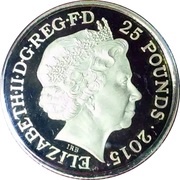 25 Pounds - Elizabeth II Winston Churchill; Gold Proof obverse image