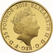 25 Pounds - Elizabeth II Peter Rabbit; Gold Proof obverse image