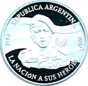 1 Peso Islas Malvinas Occupation obverse image