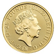 25 Pounds - Elizabeth II Gold Standard; 1/4 oz Fine Gold obverse image