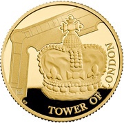 25 Pounds - Elizabeth II The Crown Jewels; Gold Proof, United Kingdom, 2019 reverse image
