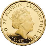 25 Pounds - Elizabeth II Year of the Rat; Gold Proof obverse image