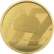 25 Pounds - Elizabeth II James Bond - II; Gold Proof reverse image