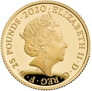 25 Pounds - Elizabeth II James Bond - III; Gold Proof obverse image