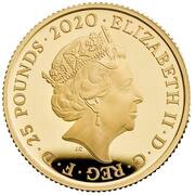 25 Pounds - Elizabeth II The band Queen; Gold Proof obverse image