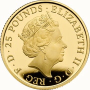 25 Pounds - Elizabeth II Year of The Ox; Gold Proof obverse image