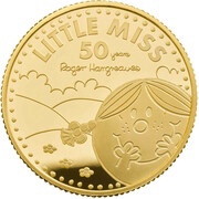 25 Pounds - Elizabeth II Little Miss Sunshine; Gold Proof, United Kingdom, 2021 reverse image