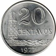 20 Centavos, Brazil, 1975-1979 reverse image