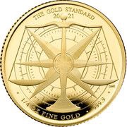 25 Pounds - Elizabeth II Gold Standard; Gold Proof, United Kingdom, 2021 reverse image