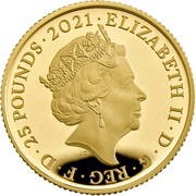 25 Pounds - Elizabeth II The Who; Gold Proof obverse image