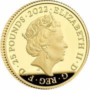25 Pounds - Elizabeth II Harry Potter; Gold Proof obverse image
