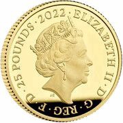 25 Pounds - Elizabeth II Hogwarts Express; Gold Proof obverse image
