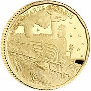 25 Pounds - Elizabeth II Hogwarts Express; Gold Proof, United Kingdom, 2022 reverse image