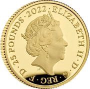 25 Pounds - Elizabeth II Prince William's Birthday; Gold Proof obverse image