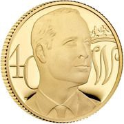 25 Pounds - Elizabeth II Prince William's Birthday; Gold Proof, United Kingdom, 2022 reverse image