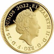 25 Pounds - Elizabeth II The Rolling Stones; Gold Proof obverse image