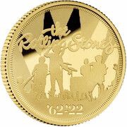 25 Pounds - Elizabeth II The Rolling Stones; Gold Proof, United Kingdom, 2022 reverse image