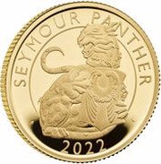 25 Pounds - Elizabeth II Seymour Panther; Gold Proof, United Kingdom, 2022 reverse image