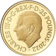 25 Pounds - Charles III Life and legacy of the Queen; Gold Proof obverse image
