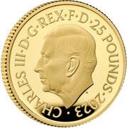 25 Pounds - Charles III Albus Dumbledore; Gold Proof obverse image
