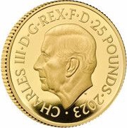 25 Pounds - Charles III James Bond - The Spy Who Loved Me; Gold Proof obverse image