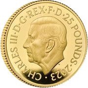 25 Pounds - Charles III The Police; Gold Proof obverse image