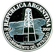 1 Peso Centenary of the Discovery of Oil in Argentina obverse image