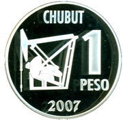 1 Peso Centenary of the Discovery of Oil in Argentina reverse image